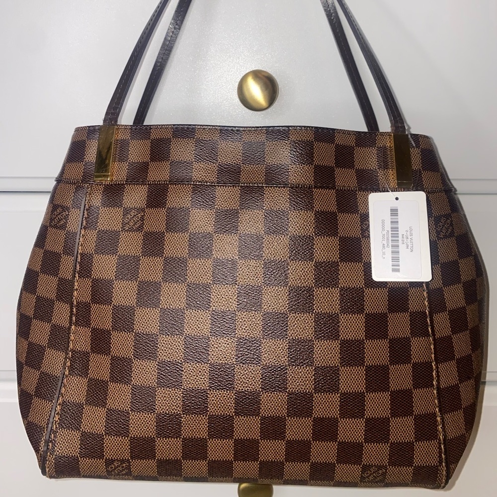 Louis Vuitton Marylebone PM Bag Ebony Damier Canvas + Dust Bag (Made in France)